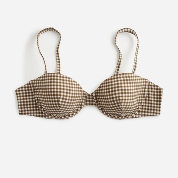 NWOT Madewell Balconette Bikini Top in Seersucker - Picture 1 of 5